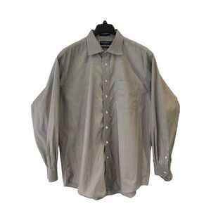Daniel Cremieux Collection Richard Shirt Button Up Gray Long Sleeve‎ 17.5/36 EUC